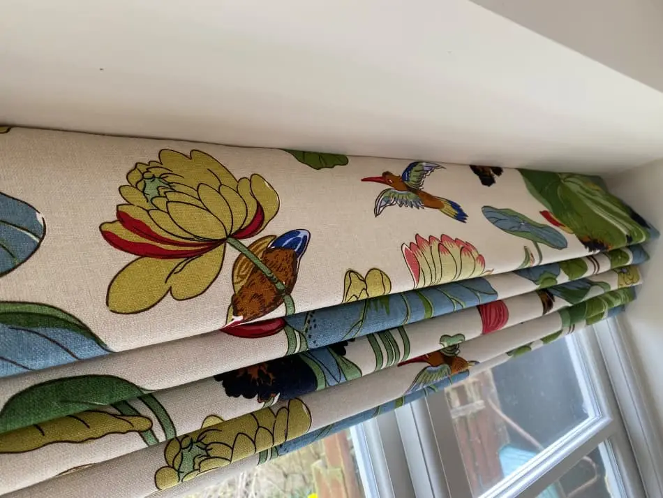 Country Cottage Lined and Interlined Roman Blinds - Woosters Interiors