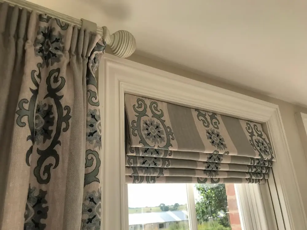 Pleats and Roman Folds in Hand Sewn Curtains - Woosters Interiors