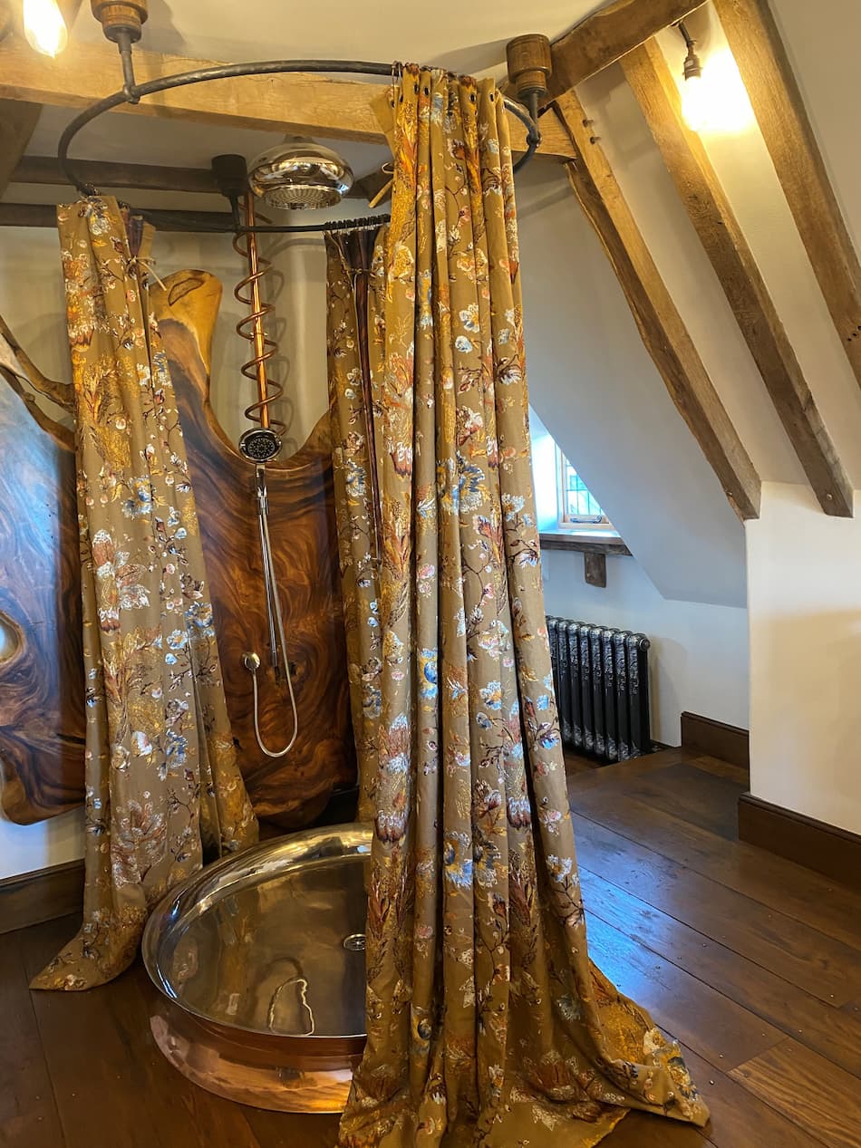 Bespoke Shower Curtain for Country House in Lower Benefield - Woosters Interiors