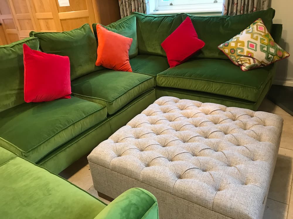 Farmhouse Bespoke Sofa & Hand Made Curtains in Brigstock - Woosters Interiors
